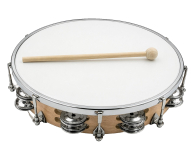 MusicMate Tamburyn z membraną 10" MM-T50 JingleBeat - 1588255 - zdjęcie 1
